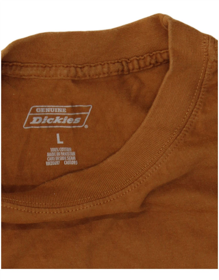 Dickies T-Shirt Homme Haut Large Marron Coton