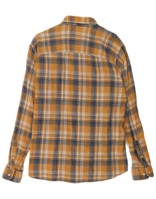 Jack & Jones Chemise en flanelle pour homme en coton à carreaux jaunes