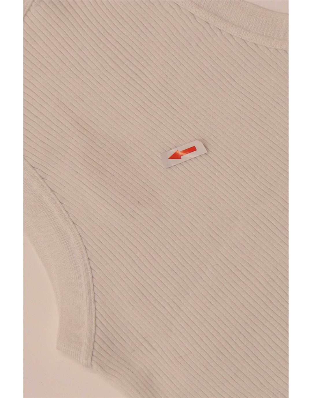 Massimo Dutti Débardeur court pour femme UK 14 Large Blanc