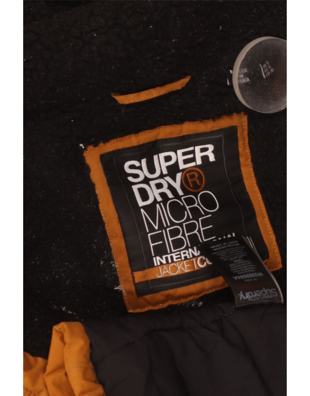 SUPERDRY Veste coupe-vent à capuche pour femme UK 8 Small Orange Polyester
