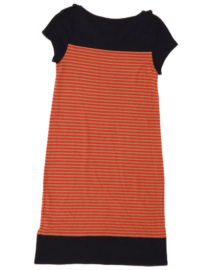 Next Robe T-Shirt Femme UK 44 Polyester Rayé Bleu Marine Moyen