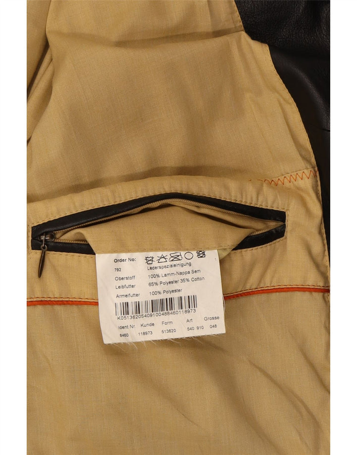 BUGATTI Mens Leather Jacket EU 48 Medium Black Leather Vintage Bugatti and Second-Hand Bugatti from Messina Hembry 