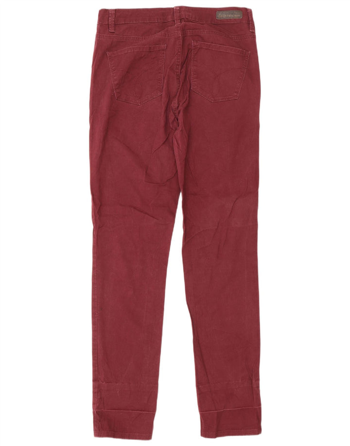 Calvin Klein Pantalon décontracté Ultimate pour femme US 8 Medium W29 L32 Bordeaux