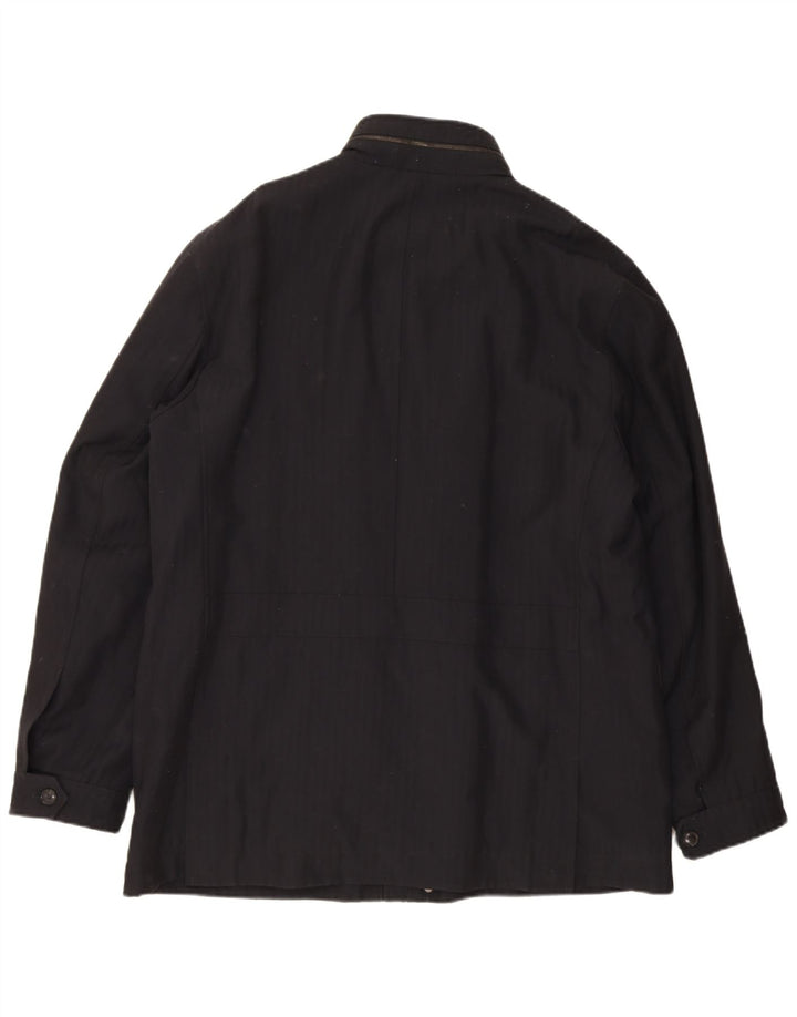 Hugo Boss Veste coupe-vent pour homme IT 56 3XL Laine vierge noire