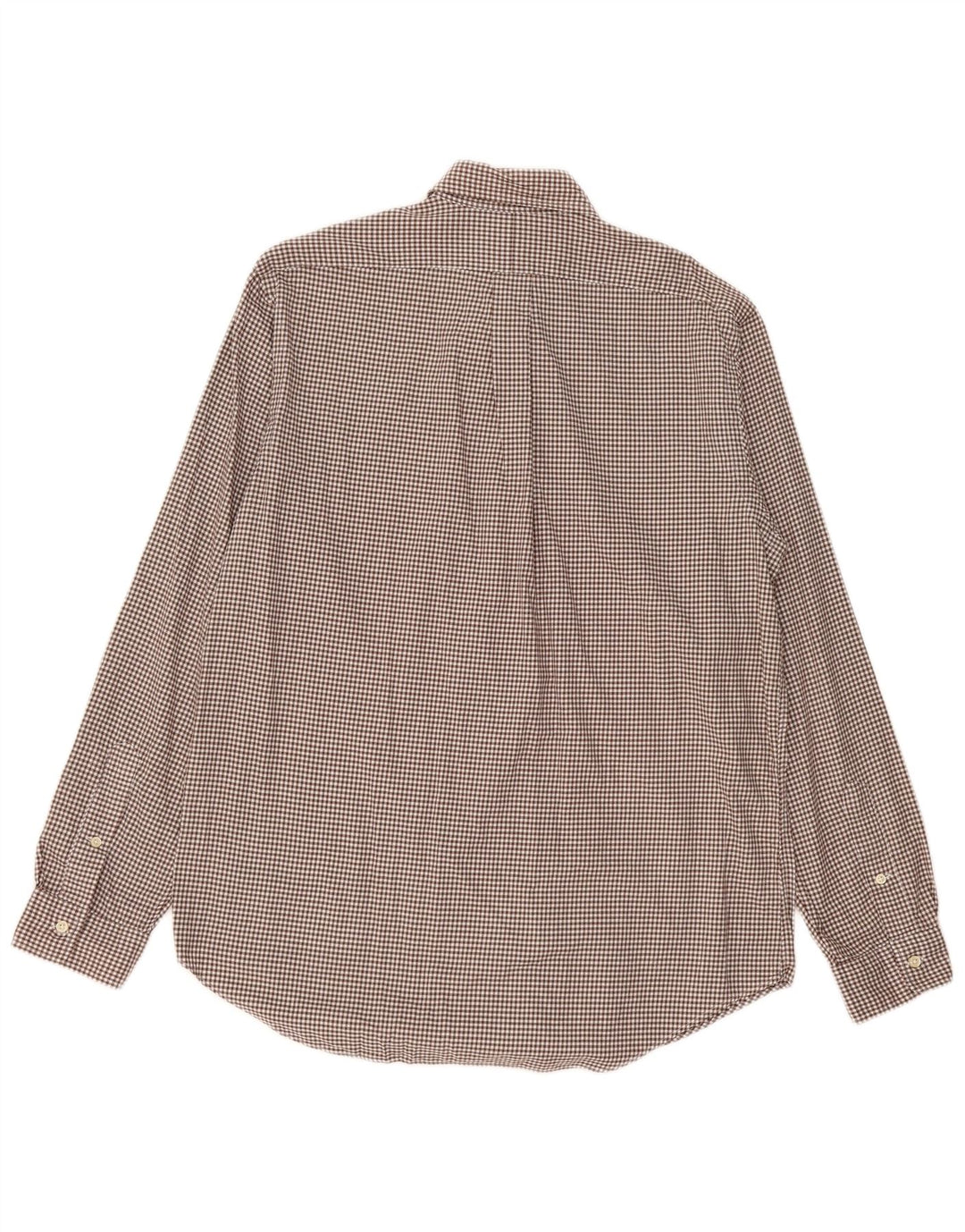 Ralph Lauren Chemise en flanelle pour homme Grand coton vichy marron