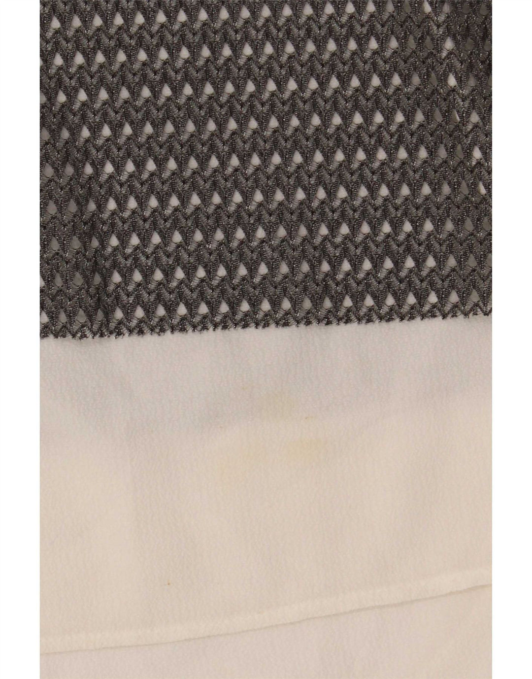 Zara Haut transparent sans manches pour femme UK 16 Large Gris Colorblock