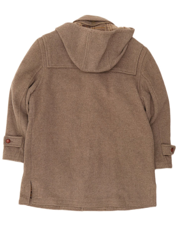 vintage Homme Duffle Coat à capuche UK 42 XL Gris