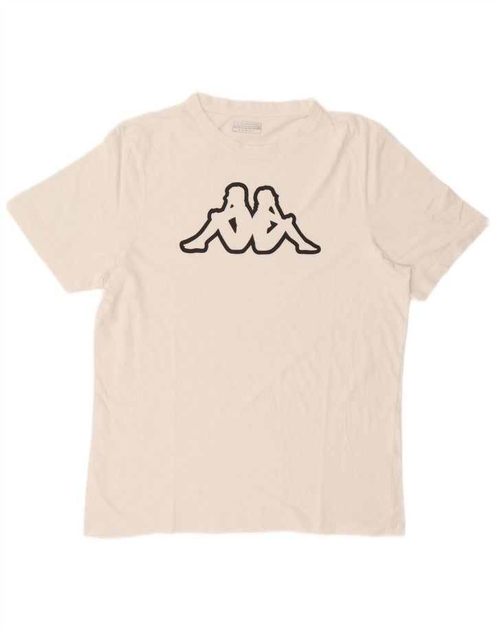 Kappa T-Shirt Graphique Homme Grand Blanc
