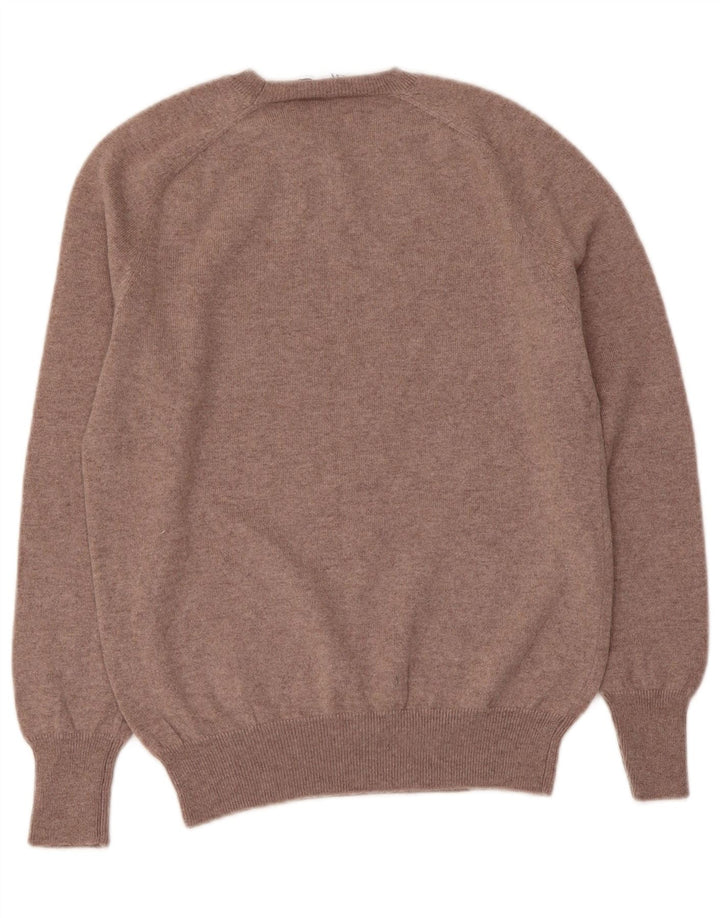 ZARA Pull à col rond pour femme UK 12 Marron moyen