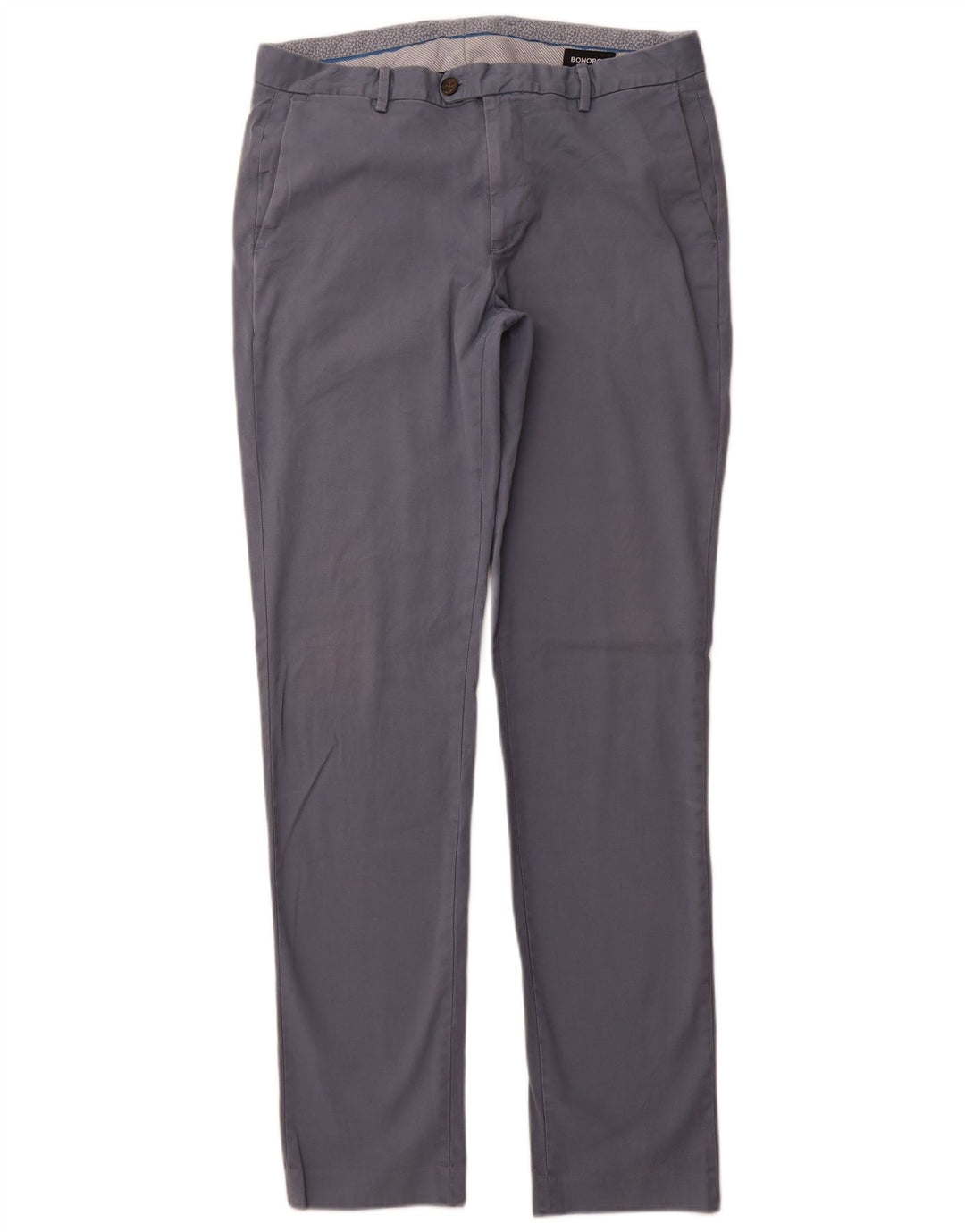 BONOBOS Pantalon de Costume Slim Homme W34 L36 Bleu Coton