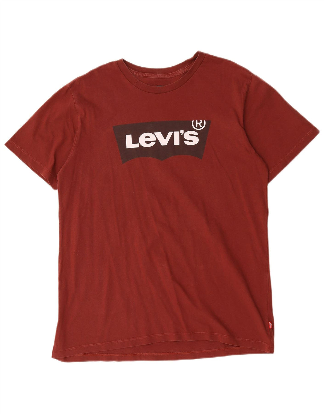 Levi's T-Shirt Graphique Homme Bordeaux Moyen Coton