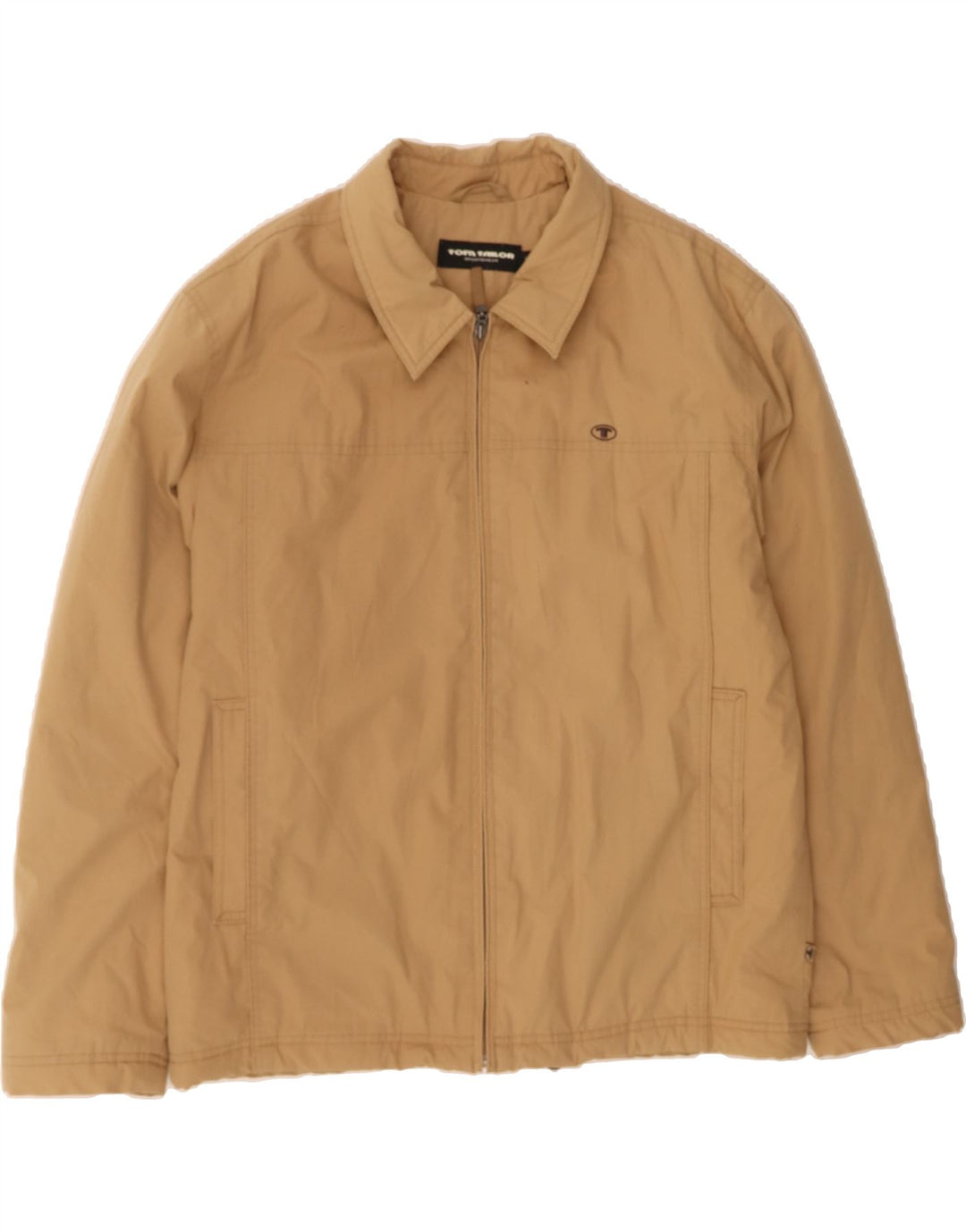 TOM TAILOR Mens Bomber Jacket UK 40 Large Brown Polyester Vintage Tom Tailor and Second-Hand Tom Tailor from Messina Hembry 