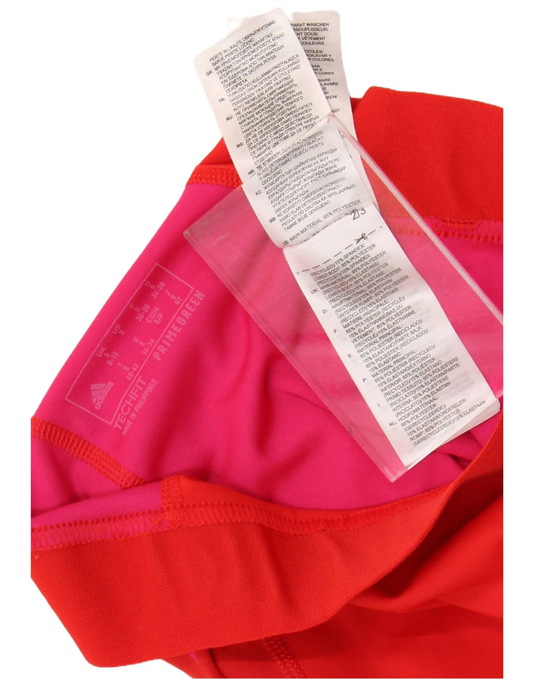 ADIDAS Legging graphique Tech Fit pour femme UK 8/10 Petit pois rouge