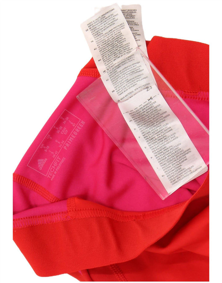 ADIDAS Legging graphique Tech Fit pour femme UK 8/10 Petit pois rouge