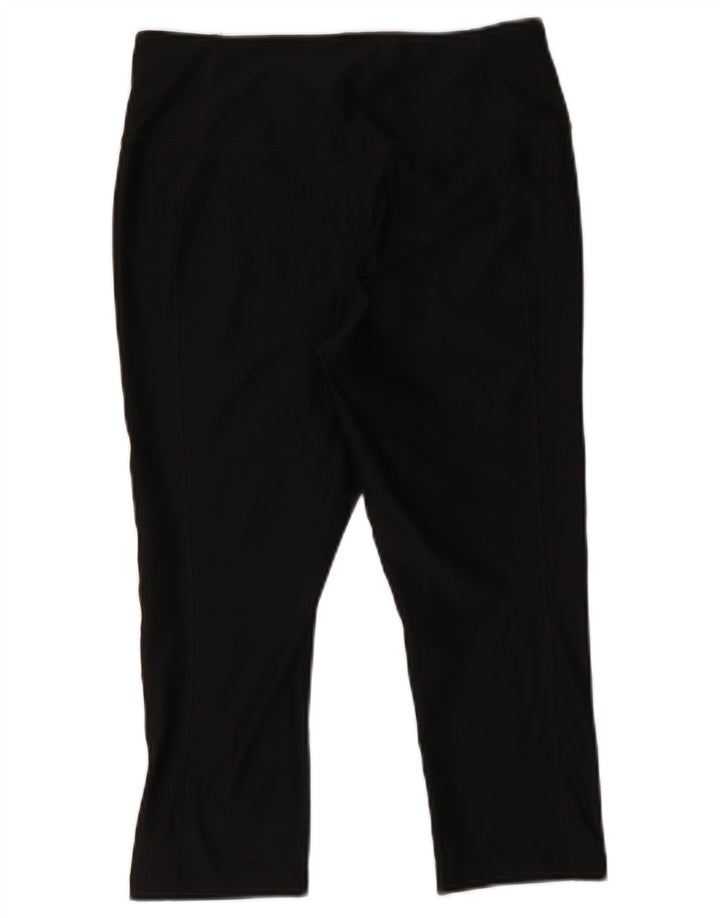 Nike Legging Capri Dri Fit pour femme UK 14 Noir moyen Polyester