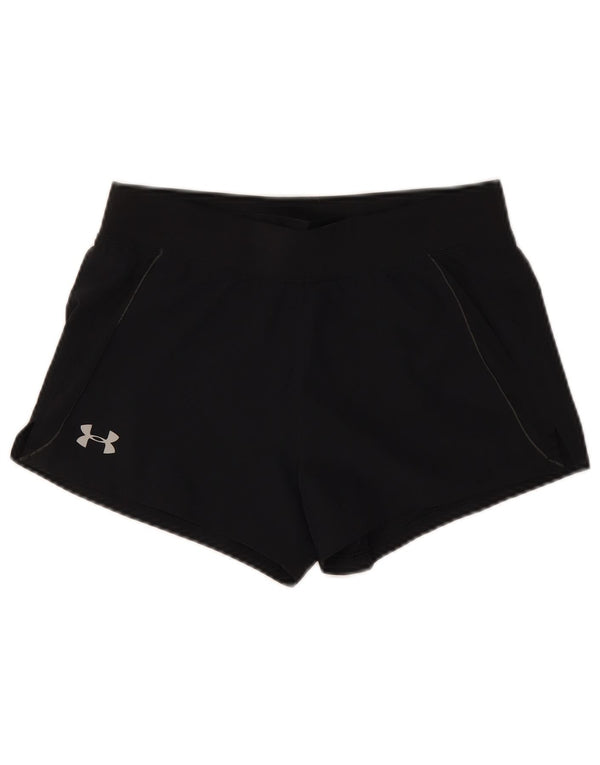 Under Armour Short de sport pour femme UK 10 Small Noir