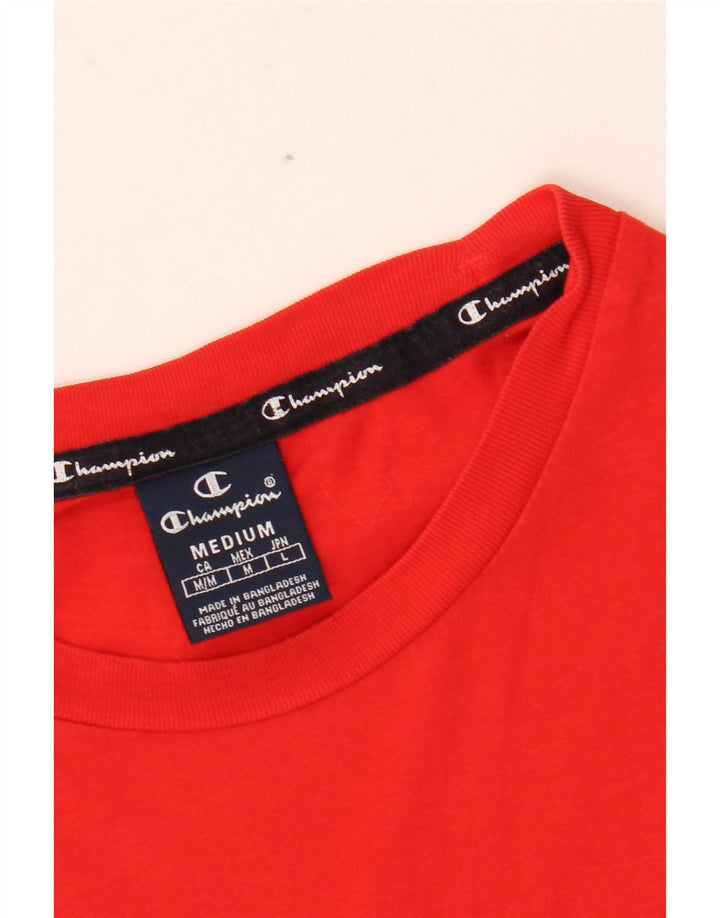 CHAMPION T-Shirt Graphique Homme Rouge Moyen
