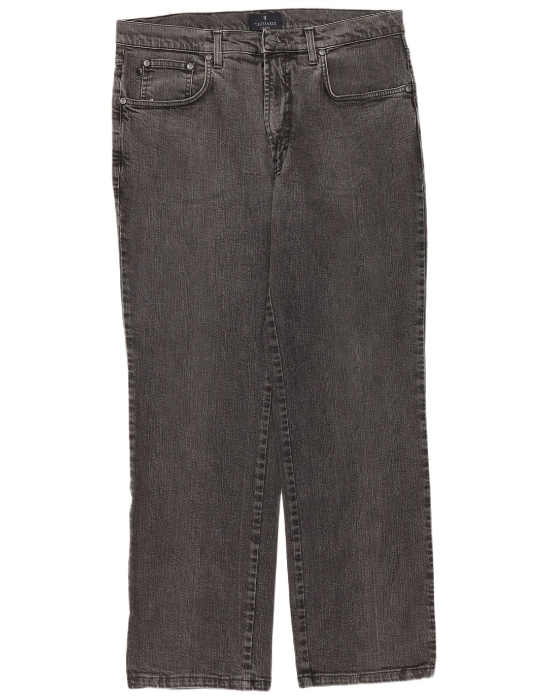 TRUSSARDI Jean Droit W36 L29 Gris Coton Homme