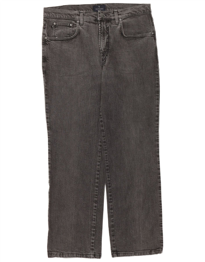 TRUSSARDI Jean Droit W36 L29 Gris Coton Homme