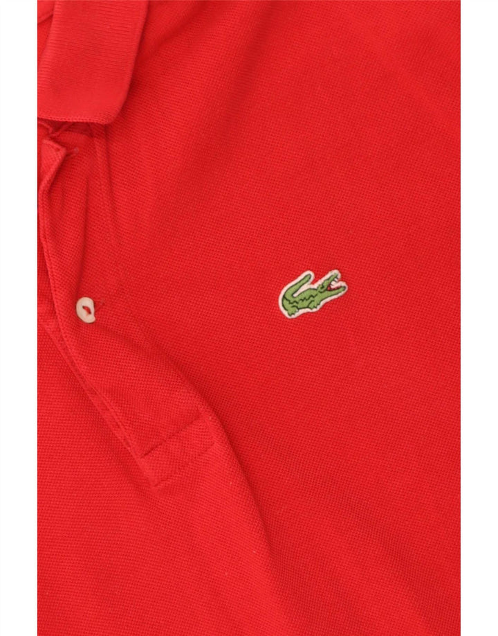 Lacoste Polo Homme Taille 7 2XL Coton Rouge