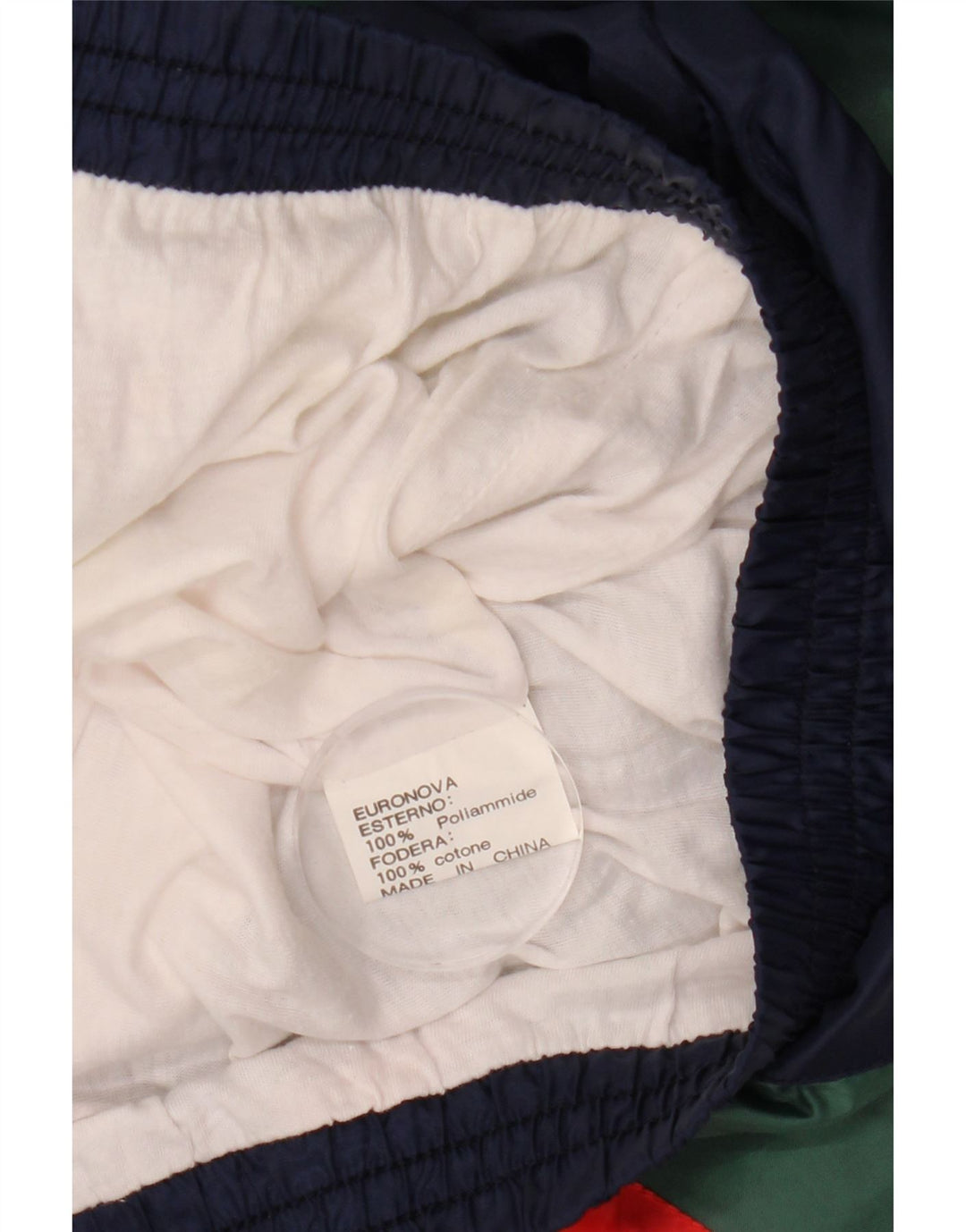 VINTAGE Veste de survêtement pour homme Large Multicolore Colourblock