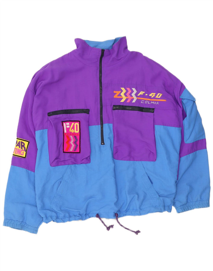 Colmar Veste de Survêtement Graphique Homme IT 50 Violet Moyen Colourblock