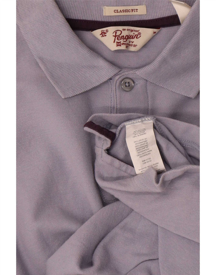 Penguin Polo Graphic Classic Fit Homme Bleu Moyen Coton