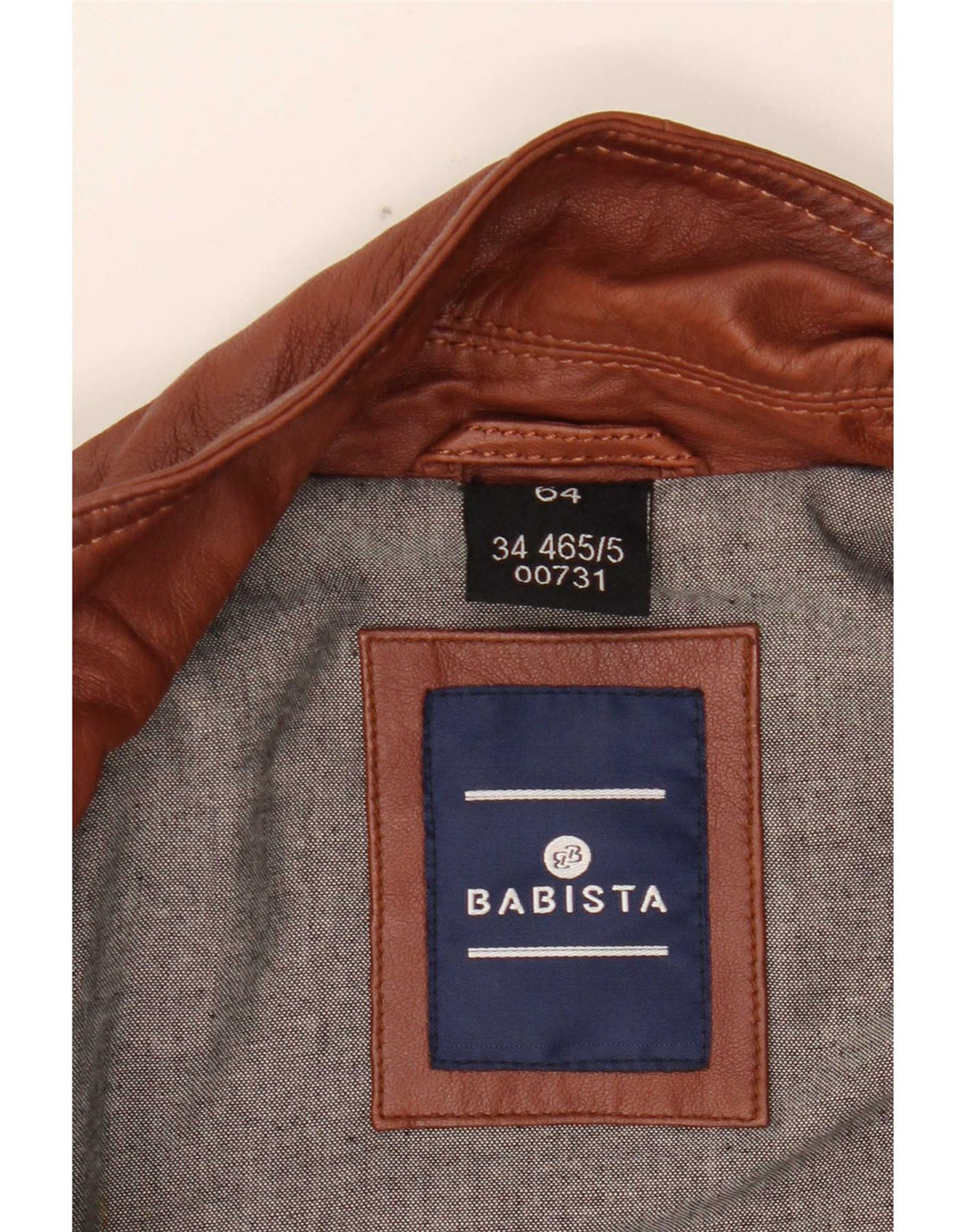Babista Veste en cuir pour homme EU 64 7XL Cuir marron