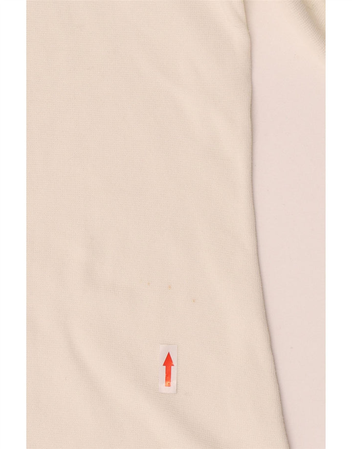Cos Haut Femme Manches Longues UK 44 Coton Blanc Moyen