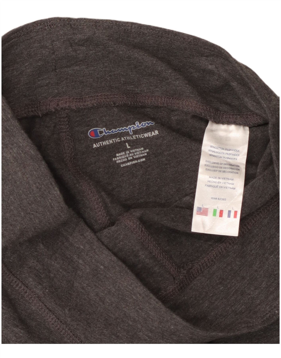 Champion Leggings graphiques pour femme UK 14 Large Gris Coton