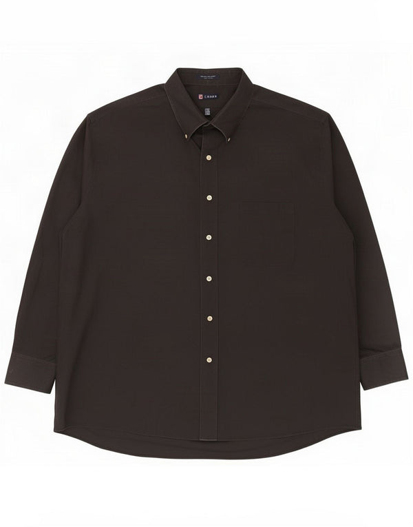 Chaps Chemise coupe classique pour homme 2XL Coton noir