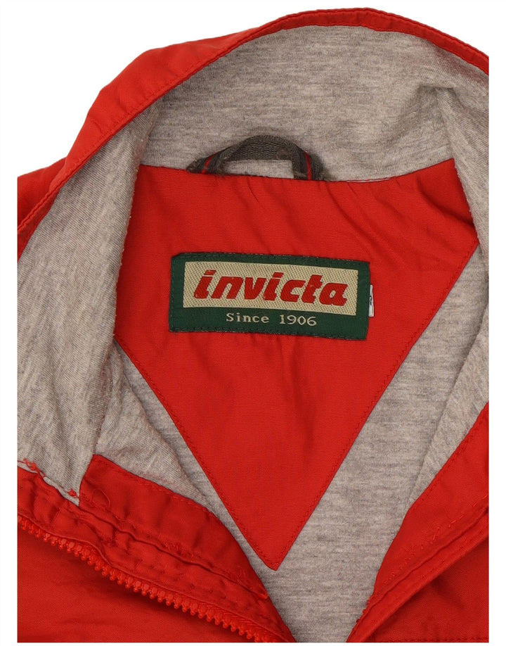 Invicta Veste coupe-vent pour homme UK 36 Small Rouge Polyamide