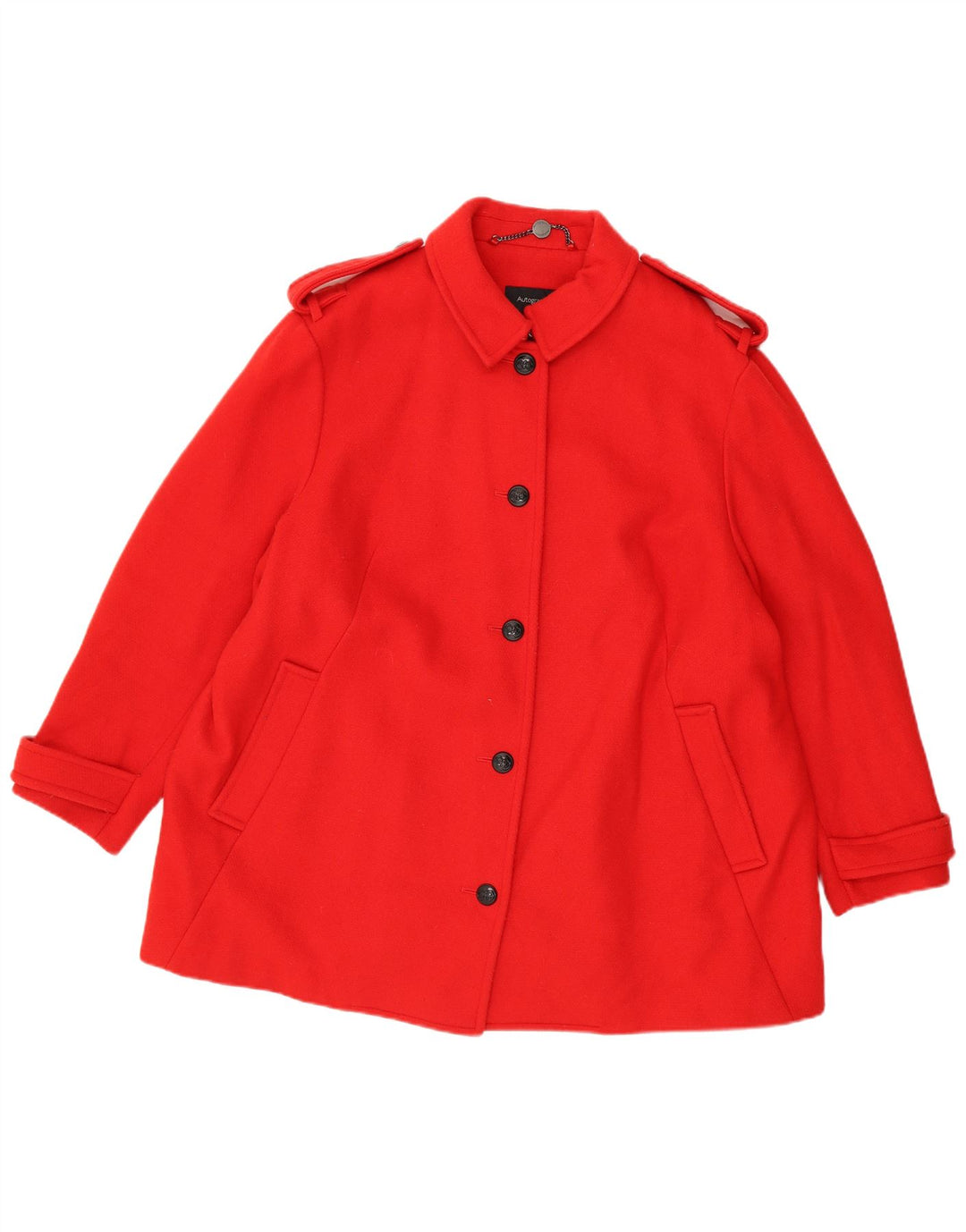 Marks & Spencer Pardessus militaire pour femme UK 22 3XL Rouge Laine Classique