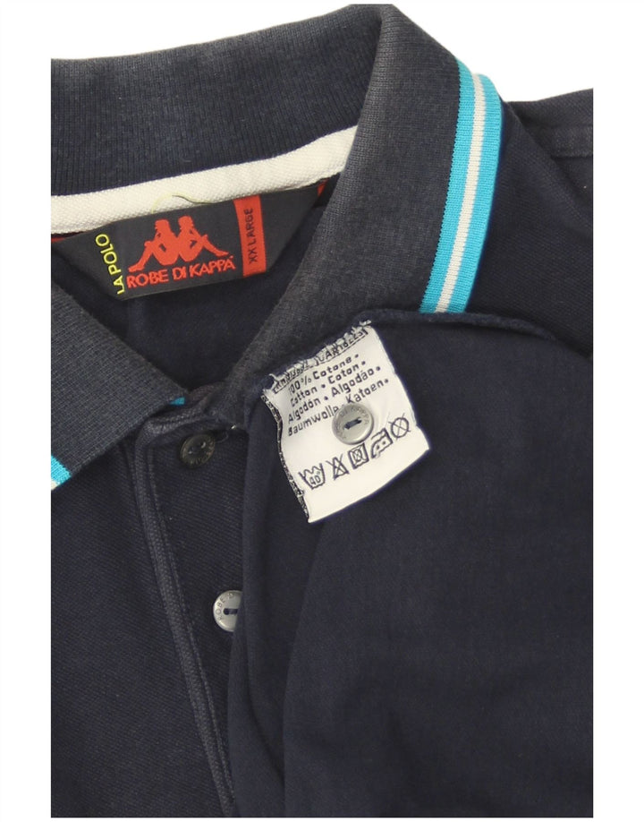 Kappa Polo Homme 2XL Bleu Marine