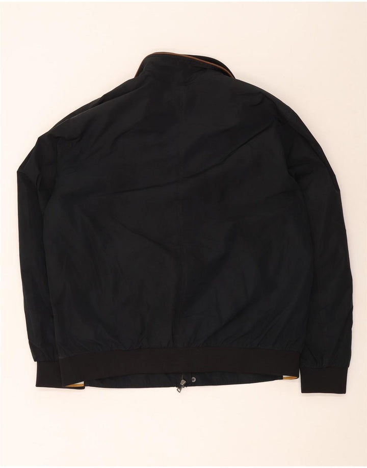Marks & Spencer Veste Bomber Blue Harbour pour Homme UK 40 Large Noir Polyester