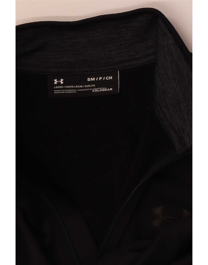 Under Armour Haut de survêtement Cold Gear pour homme avec col zippé Noir Taille S