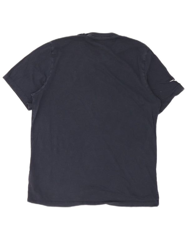 Nike Mens T-Shirt Top Large Navy Blue Cotton