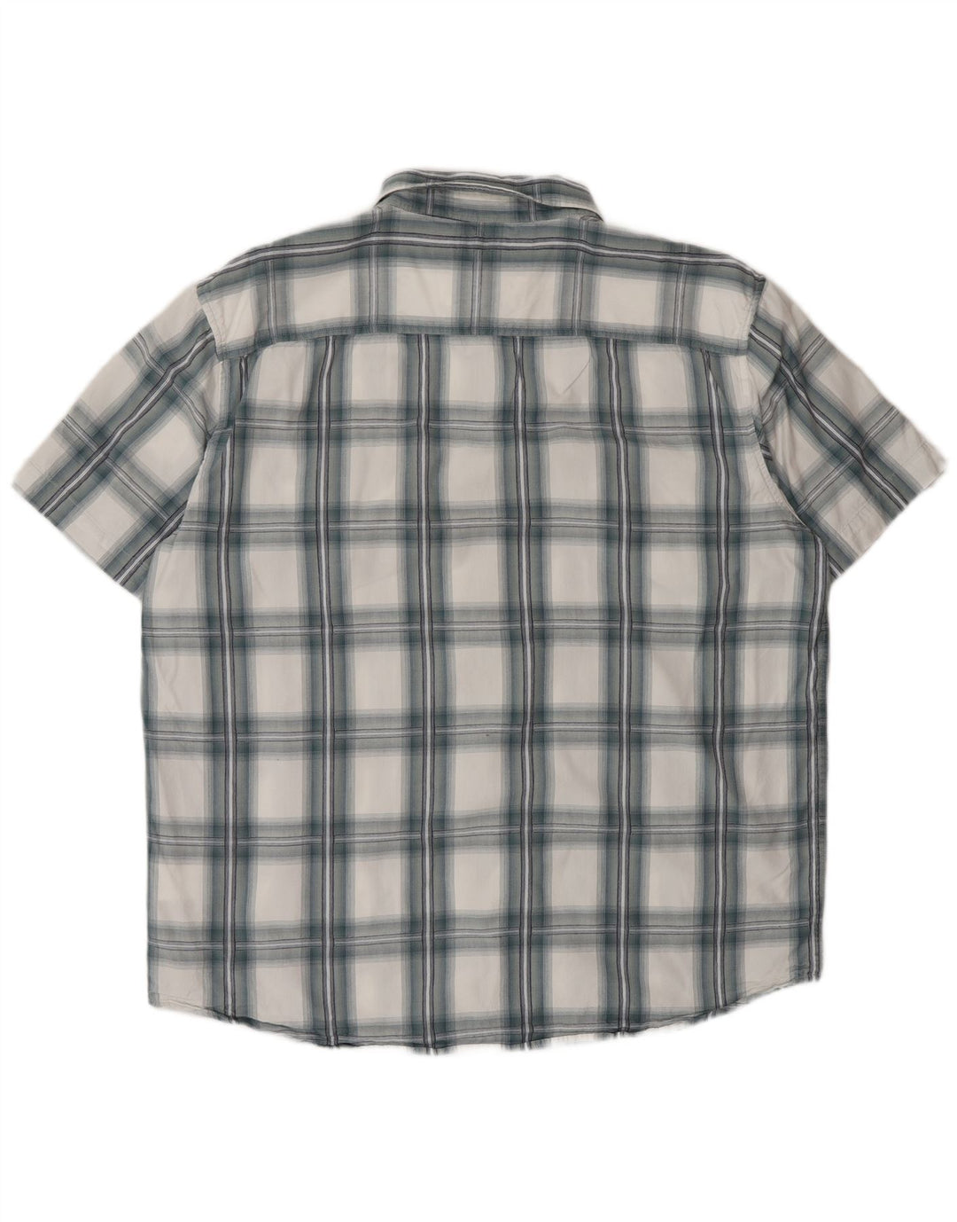 Wrangler Chemise à manches courtes pour homme 2XL en coton à carreaux bleu
