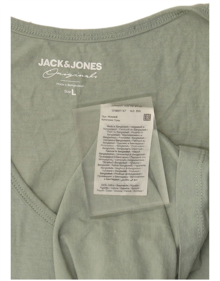 Jack & Jones Débardeur Graphique Homme Large Vert Coton