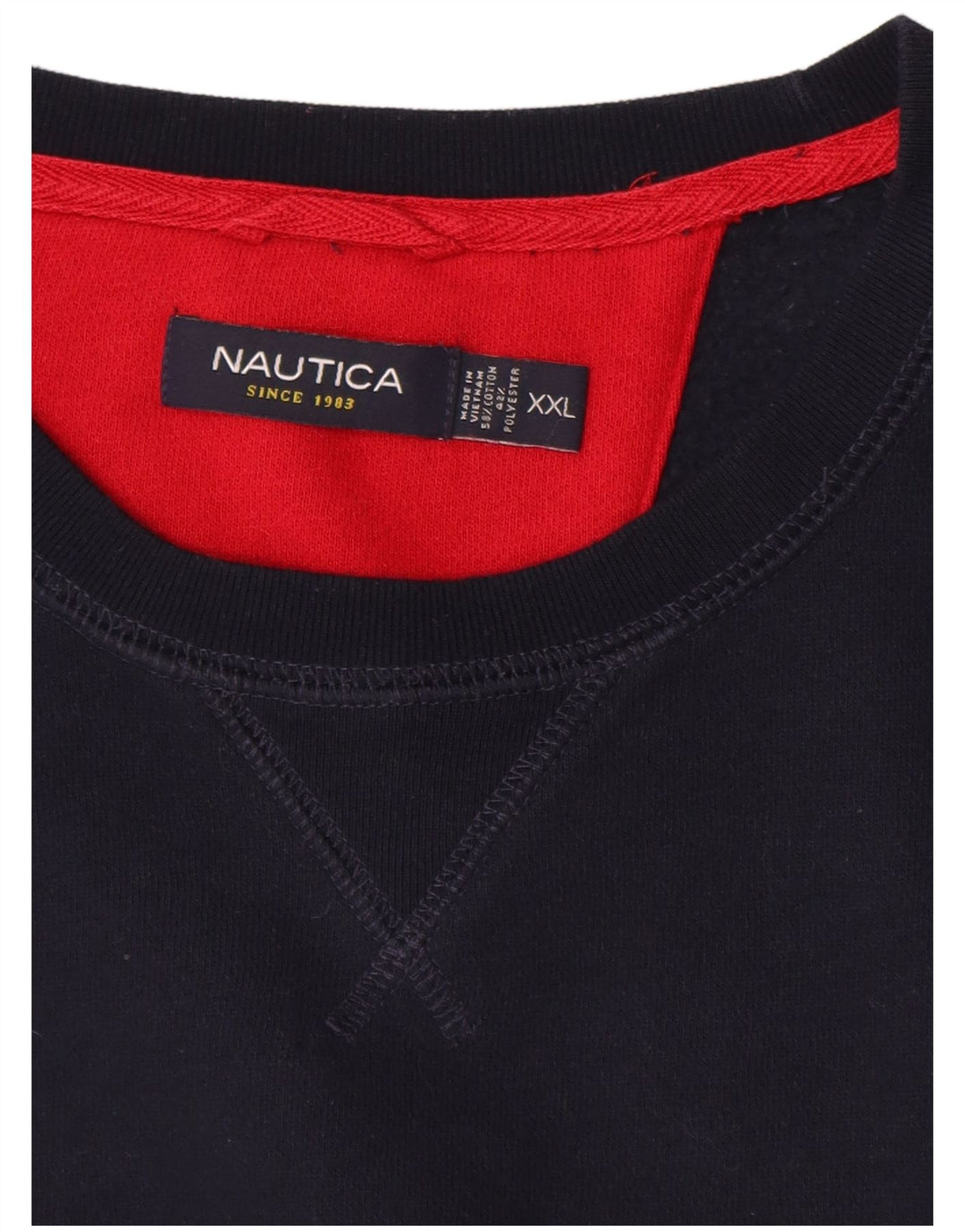 NAUTICA Sweat-shirt pour homme en coton bleu marine 2XL