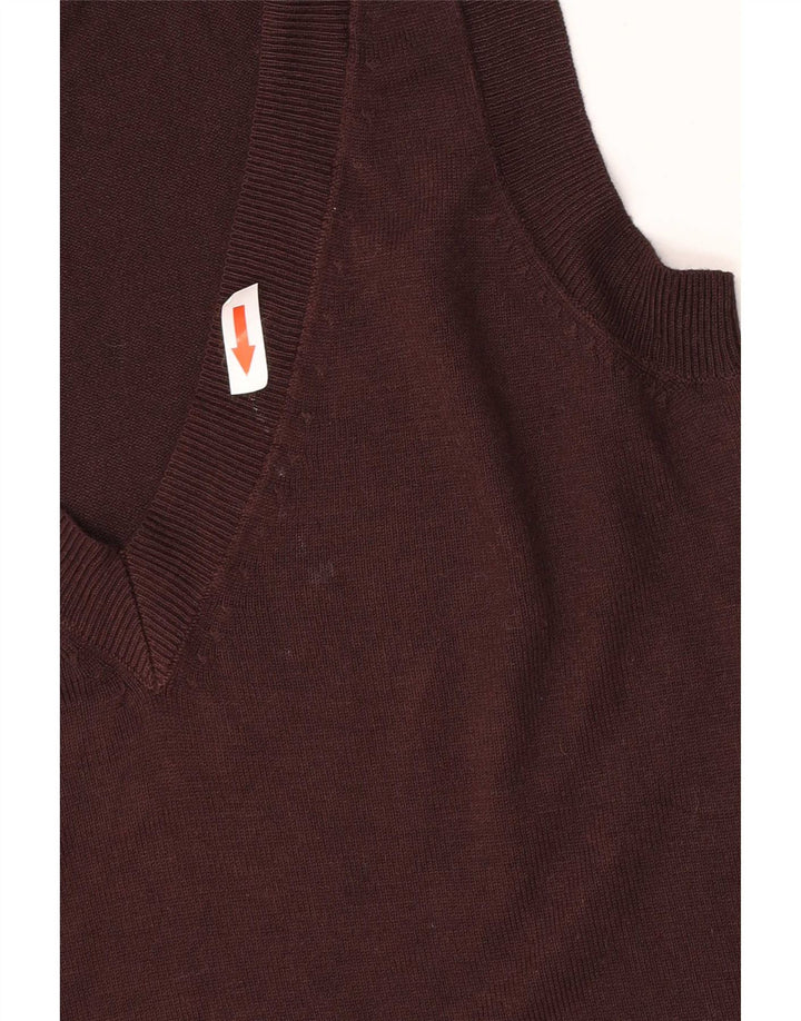 Zara Femme Débardeur UK 10 Small Marron Viscose