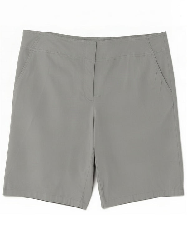 Izod Womens Golf Chino Shorts US 14 XL W34 Grey Rayon