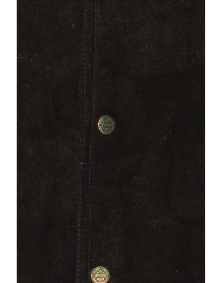 Pionier Gilet en daim pour homme 4XL Noir