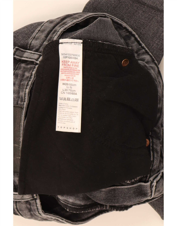 Topshop Jean Slim Femme W26 L30 Gris Coton