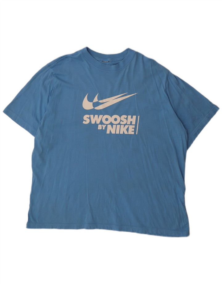 Nike T-shirt graphique Swoosh pour homme Bleu 2XL