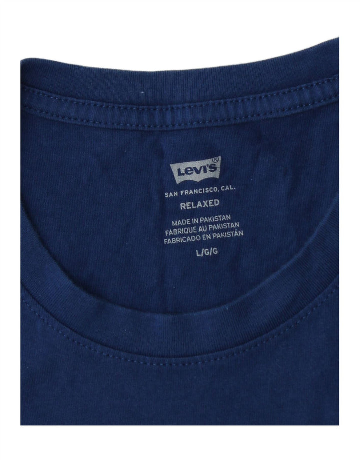LEVI'S T-shirt décontracté graphique pour homme, grand, bleu marine