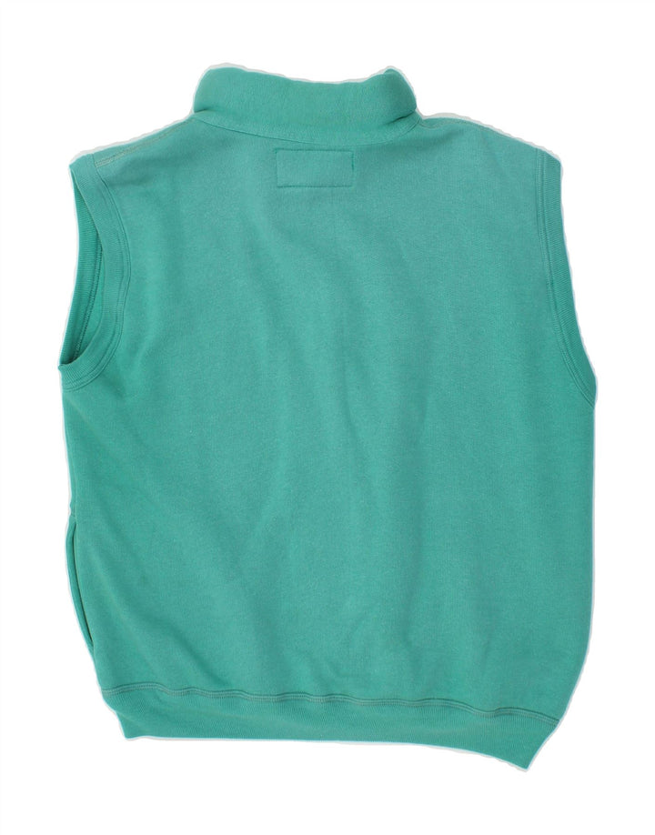 GYMNASIUM Womens Sleeveless Tracksuit Top Jacket UK 14 Medium Green Vintage Gymnasium and Second-Hand Gymnasium from Messina Hembry 