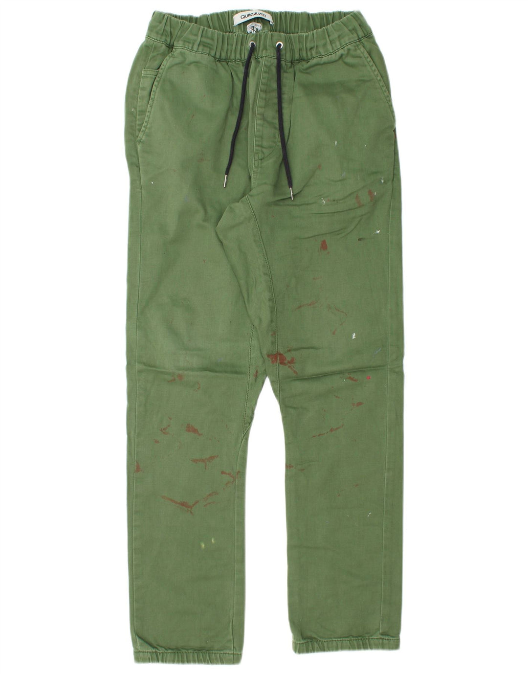 Quiksilver Pantalon Chino Droit Homme Moyen W30 L30 Vert Polyester