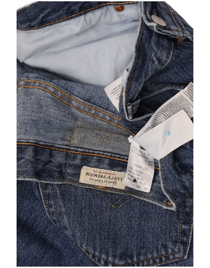 Levi's Jean Droit 501 Homme Bleu W34 L32 Coton