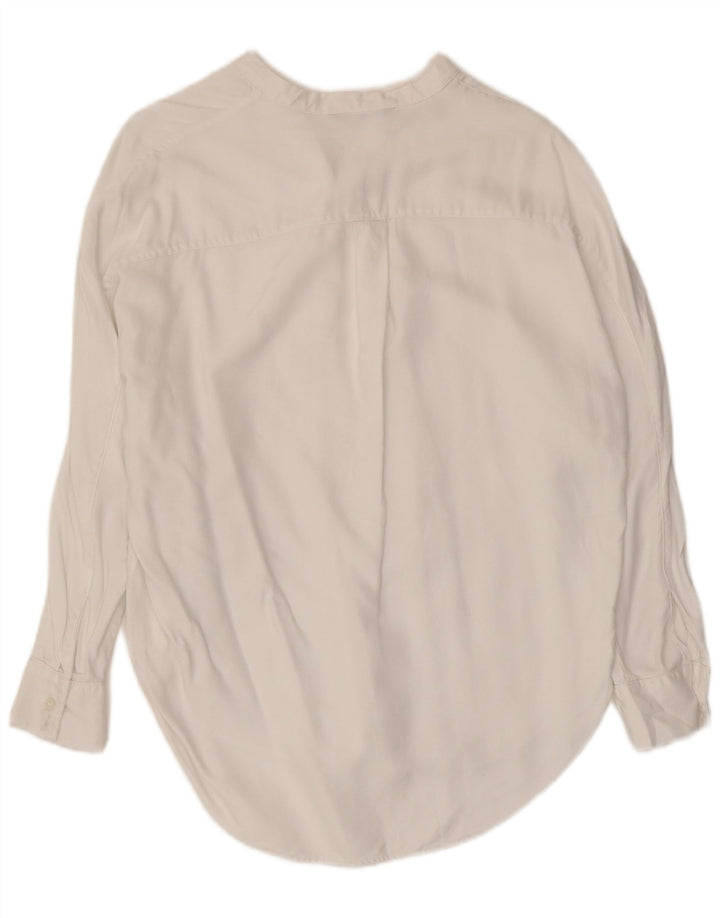 BANANA REPUBLIC Petite Chemise Pull Femme UK 14 Blanc Moyen